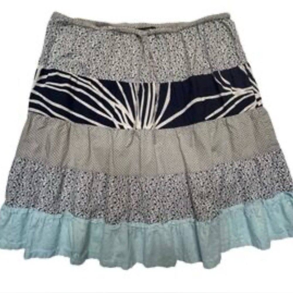 J Crew Cottagecore Tiered Patchwork Drawstring Sk… - image 10